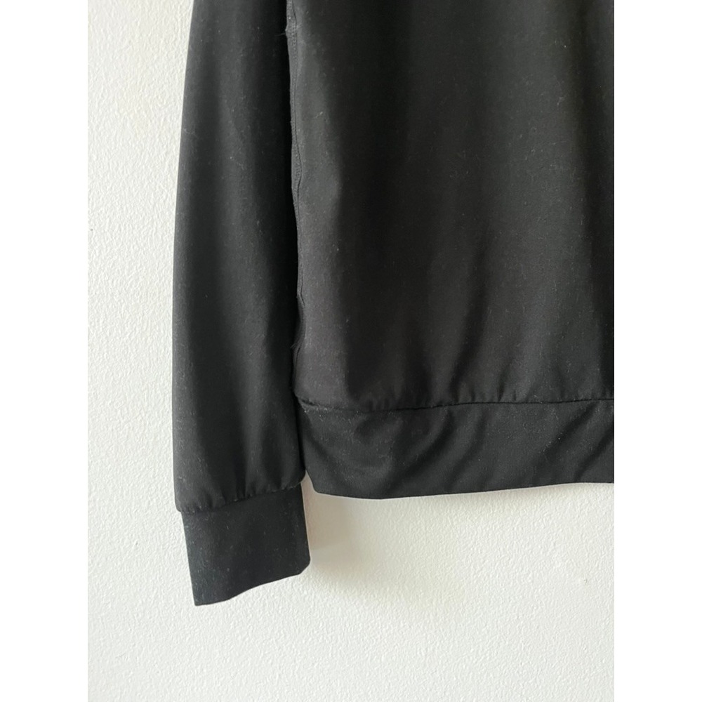 Quince Flowknit Performance Hoodie‎ Black Zip Pockets Sweatshirt size small - Picture 7 of 10